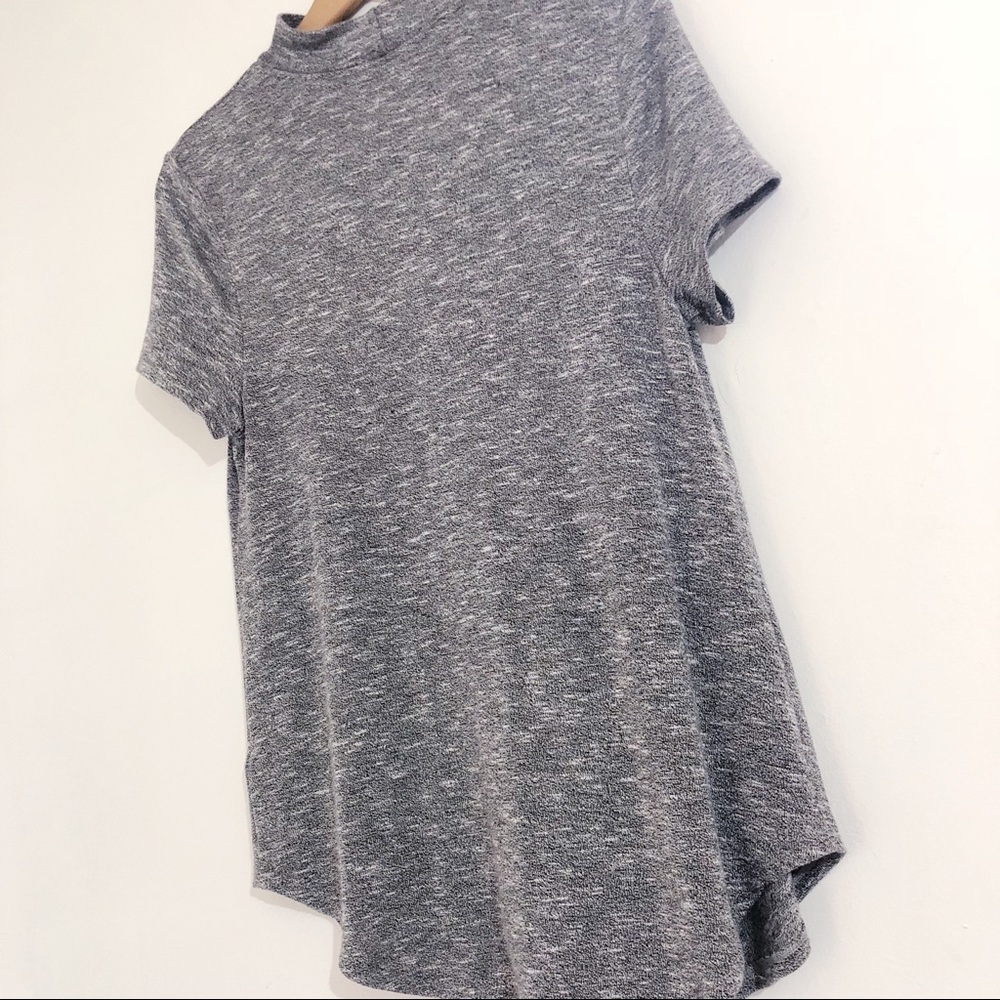 Juicy Couture V Neck Choker Tee Heather Gray - Picture 5 of 5